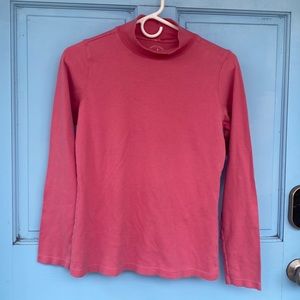 White Stag Pink Mock Turtleneck size S